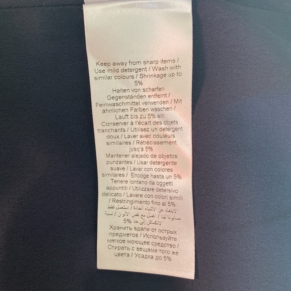 Feminine Part Two Blue/Pink Floral Top w/ Tiered Long Sleeves - Size 12 (42 EU) - Picture 10 of 11